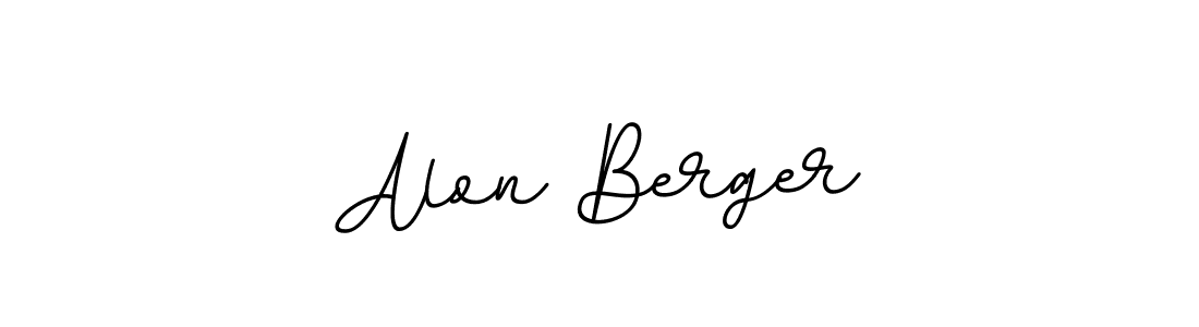 How to make Alon Berger name signature. Use BallpointsItalic-DORy9 style for creating short signs online. This is the latest handwritten sign. Alon Berger signature style 11 images and pictures png