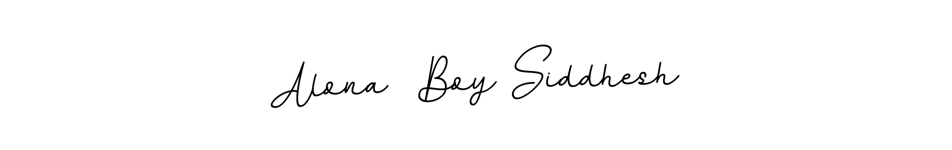 This is the best signature style for the Alona  Boy Siddhesh name. Also you like these signature font (BallpointsItalic-DORy9). Mix name signature. Alona  Boy Siddhesh signature style 11 images and pictures png