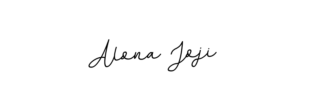Use a signature maker to create a handwritten signature online. With this signature software, you can design (BallpointsItalic-DORy9) your own signature for name Alona Joji. Alona Joji signature style 11 images and pictures png