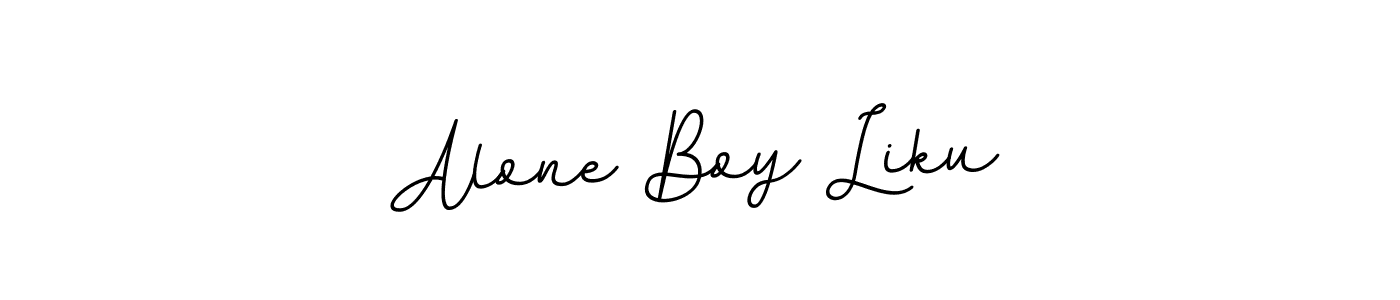 How to Draw Alone Boy Liku signature style? BallpointsItalic-DORy9 is a latest design signature styles for name Alone Boy Liku. Alone Boy Liku signature style 11 images and pictures png