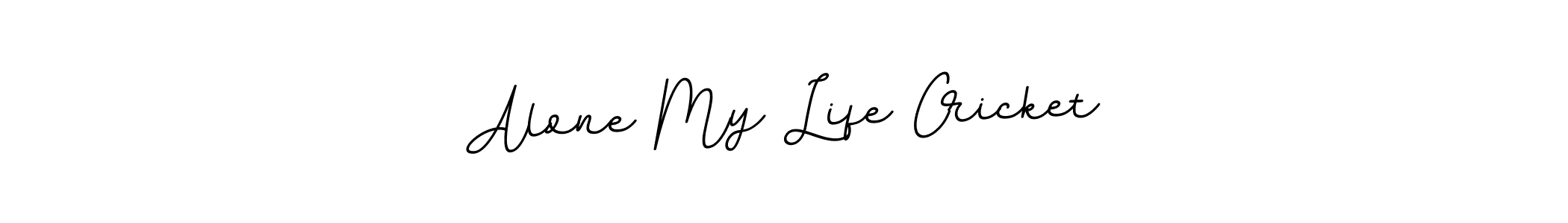 Also You can easily find your signature by using the search form. We will create Alone My Life Cricket name handwritten signature images for you free of cost using BallpointsItalic-DORy9 sign style. Alone My Life Cricket signature style 11 images and pictures png