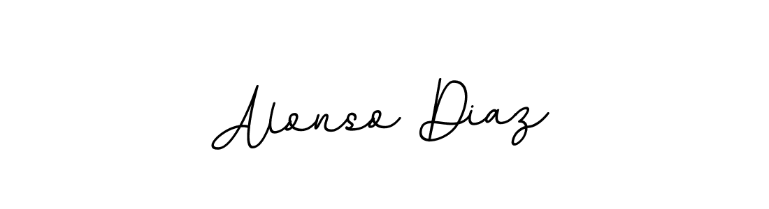 How to make Alonso Diaz name signature. Use BallpointsItalic-DORy9 style for creating short signs online. This is the latest handwritten sign. Alonso Diaz signature style 11 images and pictures png