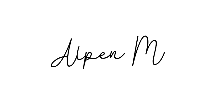 BallpointsItalic-DORy9 is a professional signature style that is perfect for those who want to add a touch of class to their signature. It is also a great choice for those who want to make their signature more unique. Get Alpen M name to fancy signature for free. Alpen M signature style 11 images and pictures png