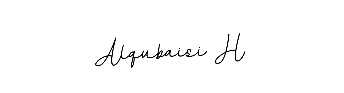 Use a signature maker to create a handwritten signature online. With this signature software, you can design (BallpointsItalic-DORy9) your own signature for name Alqubaisi H. Alqubaisi H signature style 11 images and pictures png