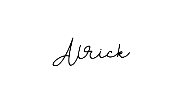 Use a signature maker to create a handwritten signature online. With this signature software, you can design (BallpointsItalic-DORy9) your own signature for name Alrick. Alrick signature style 11 images and pictures png