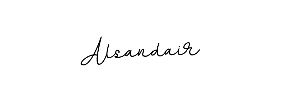 Alsandair stylish signature style. Best Handwritten Sign (BallpointsItalic-DORy9) for my name. Handwritten Signature Collection Ideas for my name Alsandair. Alsandair signature style 11 images and pictures png