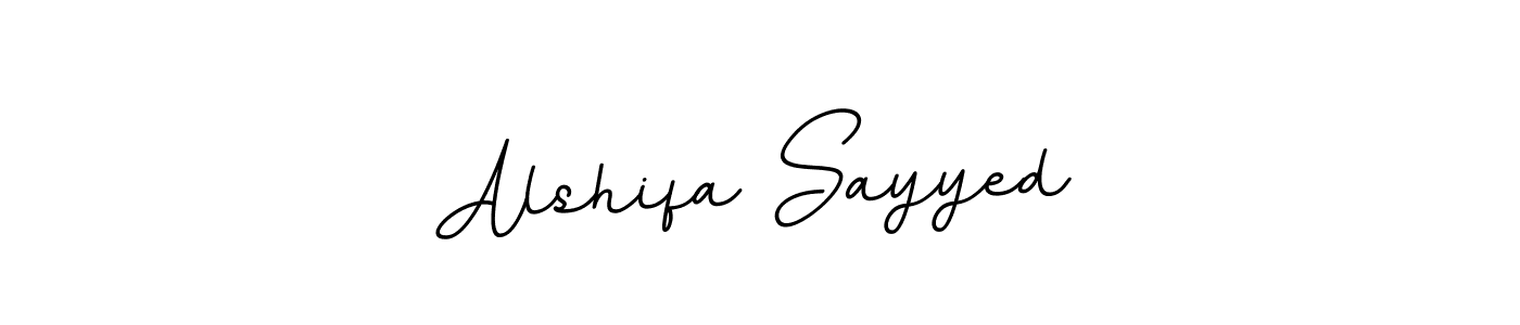 if you are searching for the best signature style for your name Alshifa Sayyed. so please give up your signature search. here we have designed multiple signature styles  using BallpointsItalic-DORy9. Alshifa Sayyed signature style 11 images and pictures png