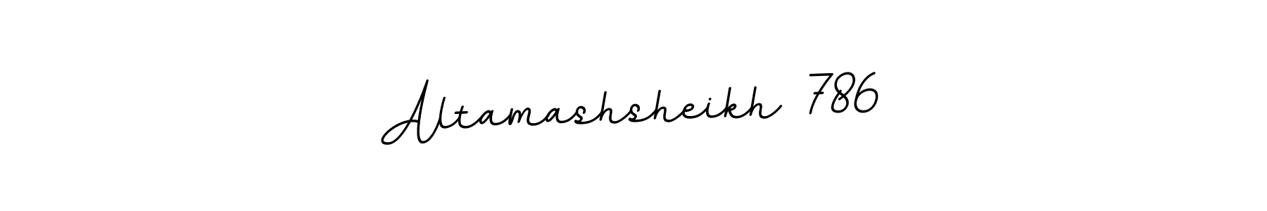 Make a beautiful signature design for name Altamashsheikh 786. With this signature (BallpointsItalic-DORy9) style, you can create a handwritten signature for free. Altamashsheikh 786 signature style 11 images and pictures png