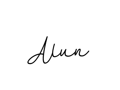 Alun stylish signature style. Best Handwritten Sign (BallpointsItalic-DORy9) for my name. Handwritten Signature Collection Ideas for my name Alun. Alun signature style 11 images and pictures png