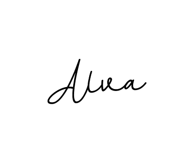 Design your own signature with our free online signature maker. With this signature software, you can create a handwritten (BallpointsItalic-DORy9) signature for name Alva. Alva signature style 11 images and pictures png