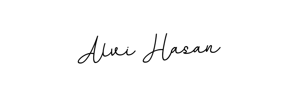 How to make Alvi Hasan name signature. Use BallpointsItalic-DORy9 style for creating short signs online. This is the latest handwritten sign. Alvi Hasan signature style 11 images and pictures png