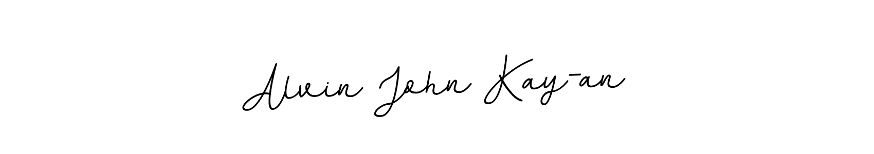 This is the best signature style for the Alvin John Kay-an name. Also you like these signature font (BallpointsItalic-DORy9). Mix name signature. Alvin John Kay-an signature style 11 images and pictures png