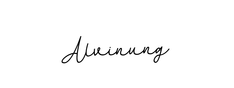 Design your own signature with our free online signature maker. With this signature software, you can create a handwritten (BallpointsItalic-DORy9) signature for name Alvinung. Alvinung signature style 11 images and pictures png