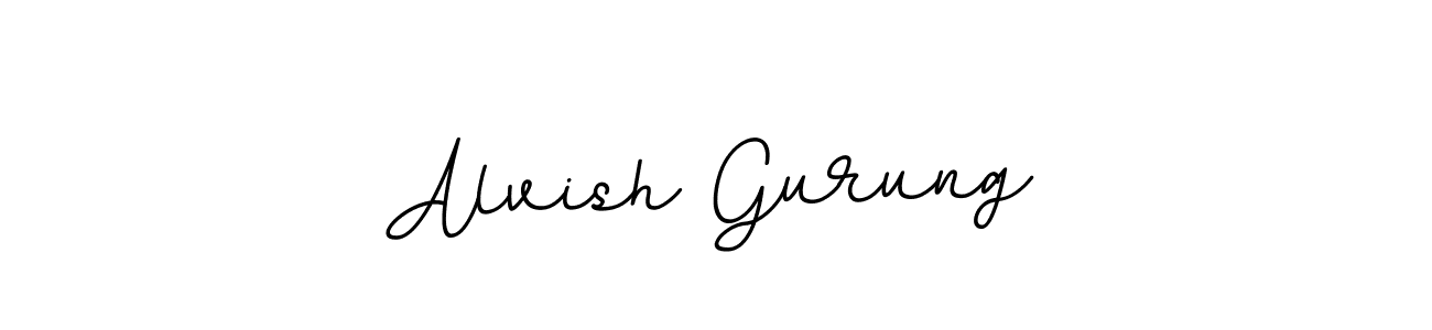 You should practise on your own different ways (BallpointsItalic-DORy9) to write your name (Alvish Gurung) in signature. don't let someone else do it for you. Alvish Gurung signature style 11 images and pictures png