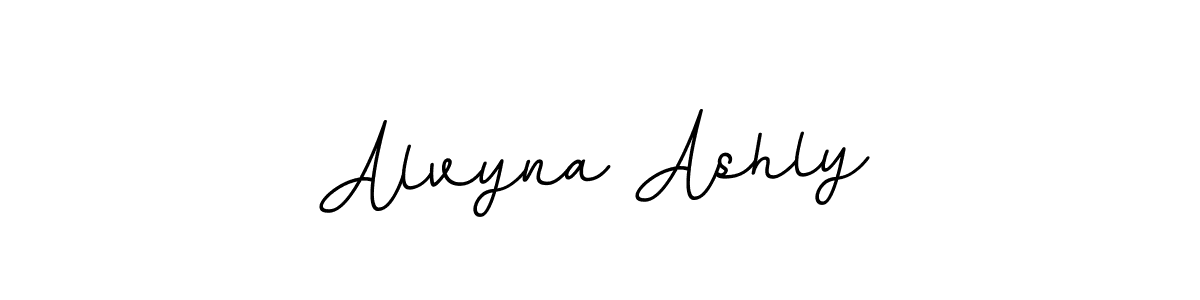 Design your own signature with our free online signature maker. With this signature software, you can create a handwritten (BallpointsItalic-DORy9) signature for name Alvyna Ashly. Alvyna Ashly signature style 11 images and pictures png