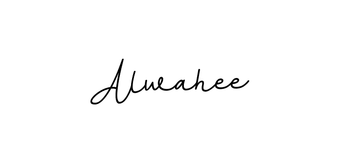 Create a beautiful signature design for name Alwahee. With this signature (BallpointsItalic-DORy9) fonts, you can make a handwritten signature for free. Alwahee signature style 11 images and pictures png