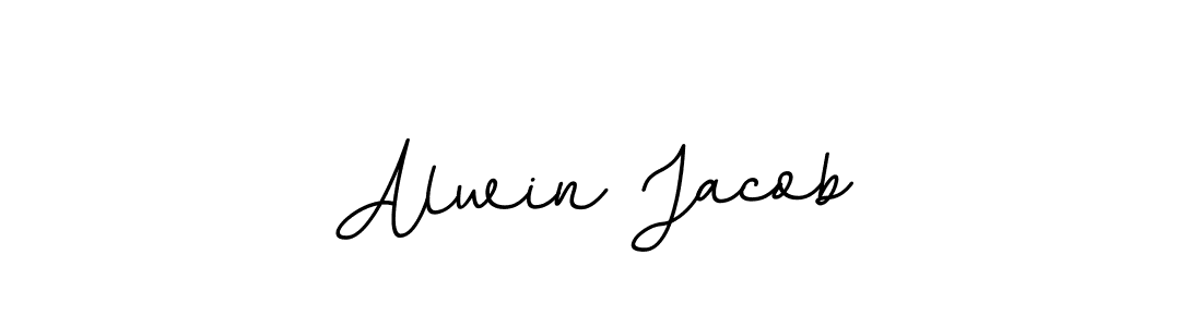 This is the best signature style for the Alwin Jacob name. Also you like these signature font (BallpointsItalic-DORy9). Mix name signature. Alwin Jacob signature style 11 images and pictures png