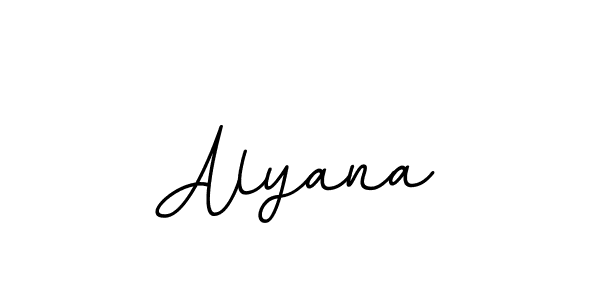Alyana stylish signature style. Best Handwritten Sign (BallpointsItalic-DORy9) for my name. Handwritten Signature Collection Ideas for my name Alyana. Alyana signature style 11 images and pictures png