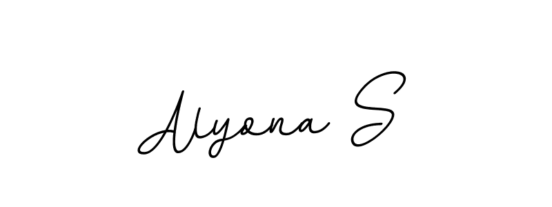 You should practise on your own different ways (BallpointsItalic-DORy9) to write your name (Alyona S) in signature. don't let someone else do it for you. Alyona S signature style 11 images and pictures png