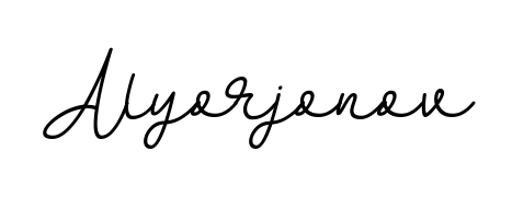 Personalize your online presence with Alyorjonov signature rendered in elegant BallpointsItalic-DORy9 font. Great for website footers and blogs. Alyorjonov signature style 11 images and pictures png