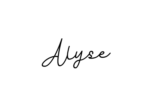 Make a beautiful signature design for name Alyse. With this signature (BallpointsItalic-DORy9) style, you can create a handwritten signature for free. Alyse signature style 11 images and pictures png