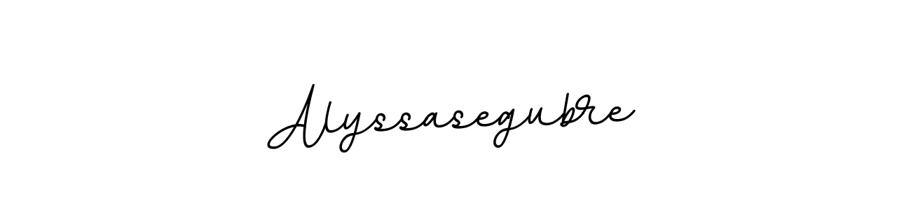 Also we have Alyssasegubre name is the best signature style. Create professional handwritten signature collection using BallpointsItalic-DORy9 autograph style. Alyssasegubre signature style 11 images and pictures png