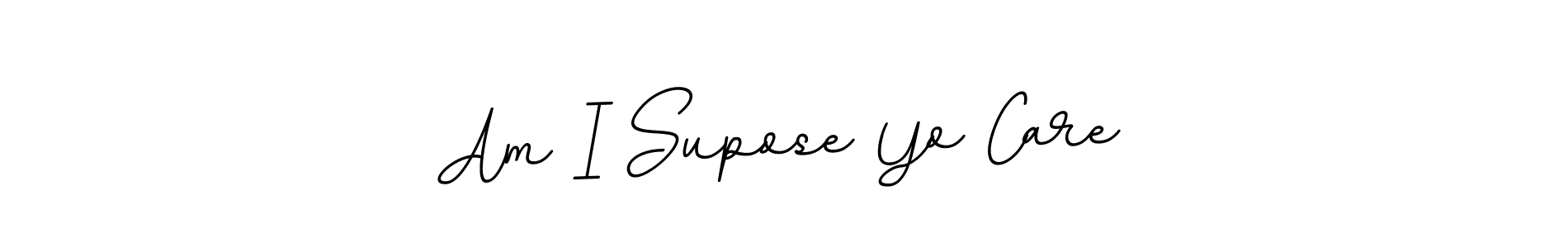 Design your own signature with our free online signature maker. With this signature software, you can create a handwritten (BallpointsItalic-DORy9) signature for name Am I Supose Yo Care. Am I Supose Yo Care signature style 11 images and pictures png