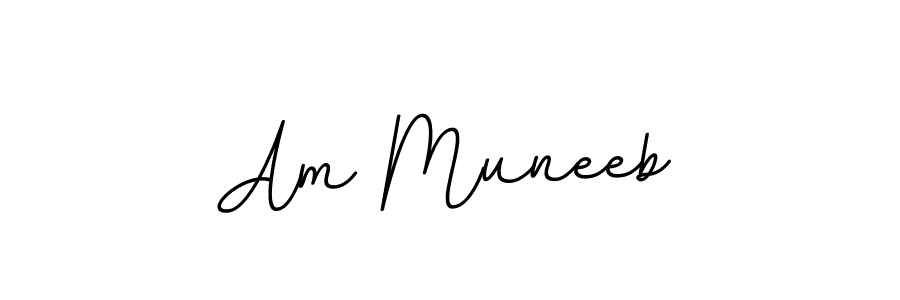 Make a beautiful signature design for name Am Muneeb. With this signature (BallpointsItalic-DORy9) style, you can create a handwritten signature for free. Am Muneeb signature style 11 images and pictures png