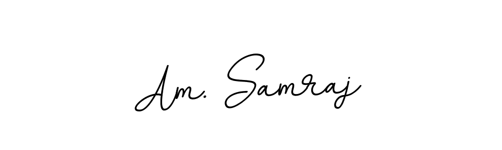 Use a signature maker to create a handwritten signature online. With this signature software, you can design (BallpointsItalic-DORy9) your own signature for name Am. Samraj. Am. Samraj signature style 11 images and pictures png