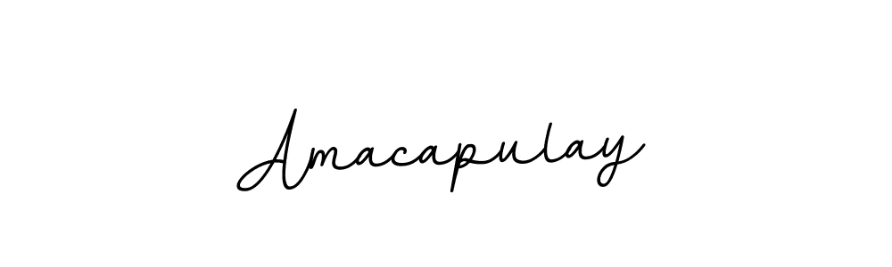 It looks lik you need a new signature style for name Amacapulay. Design unique handwritten (BallpointsItalic-DORy9) signature with our free signature maker in just a few clicks. Amacapulay signature style 11 images and pictures png