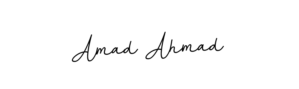 Amad Ahmad stylish signature style. Best Handwritten Sign (BallpointsItalic-DORy9) for my name. Handwritten Signature Collection Ideas for my name Amad Ahmad. Amad Ahmad signature style 11 images and pictures png
