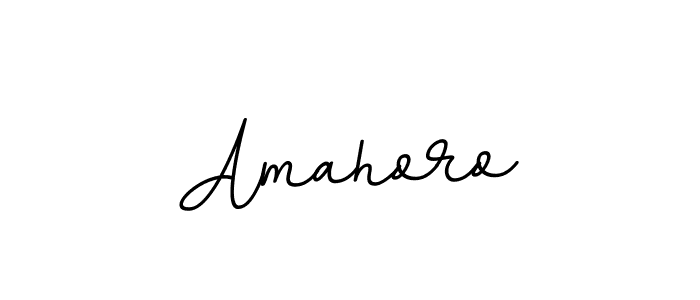 Design your own signature with our free online signature maker. With this signature software, you can create a handwritten (BallpointsItalic-DORy9) signature for name Amahoro. Amahoro signature style 11 images and pictures png