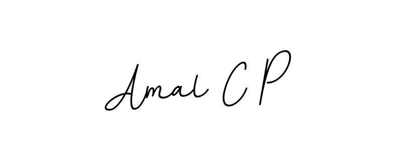 This is the best signature style for the Amal C P name. Also you like these signature font (BallpointsItalic-DORy9). Mix name signature. Amal C P signature style 11 images and pictures png