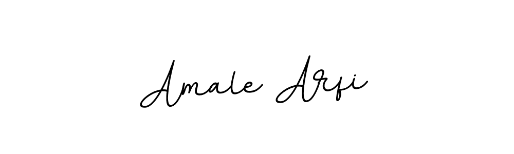 Use a signature maker to create a handwritten signature online. With this signature software, you can design (BallpointsItalic-DORy9) your own signature for name Amale Arfi. Amale Arfi signature style 11 images and pictures png