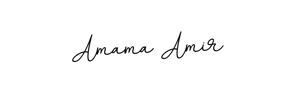 Make a beautiful signature design for name Amama Amir. With this signature (BallpointsItalic-DORy9) style, you can create a handwritten signature for free. Amama Amir signature style 11 images and pictures png