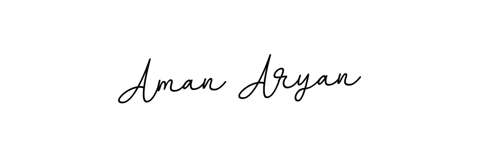 Make a beautiful signature design for name Aman Aryan. With this signature (BallpointsItalic-DORy9) style, you can create a handwritten signature for free. Aman Aryan signature style 11 images and pictures png