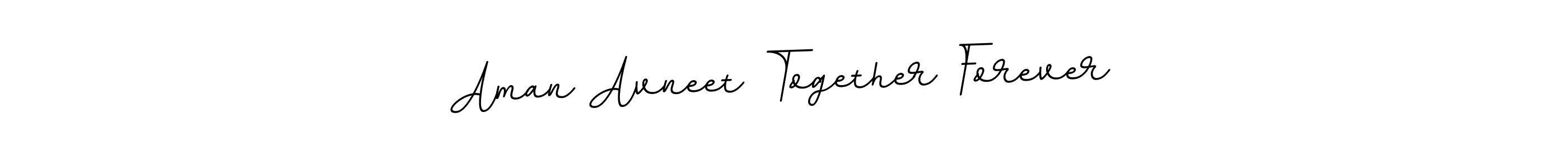 Make a beautiful signature design for name Aman Avneet Together Forever. With this signature (BallpointsItalic-DORy9) style, you can create a handwritten signature for free. Aman Avneet Together Forever signature style 11 images and pictures png