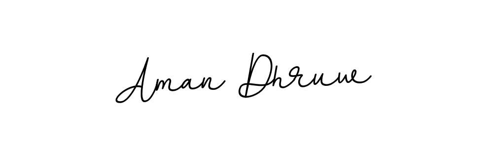 Aman Dhruw stylish signature style. Best Handwritten Sign (BallpointsItalic-DORy9) for my name. Handwritten Signature Collection Ideas for my name Aman Dhruw. Aman Dhruw signature style 11 images and pictures png