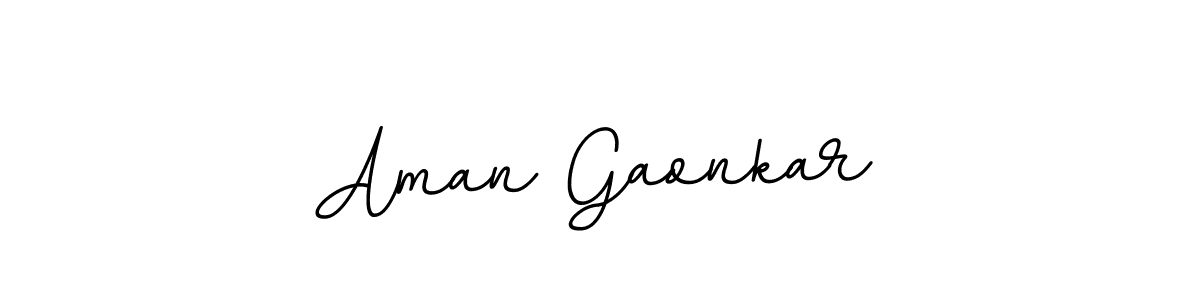 Use a signature maker to create a handwritten signature online. With this signature software, you can design (BallpointsItalic-DORy9) your own signature for name Aman Gaonkar. Aman Gaonkar signature style 11 images and pictures png