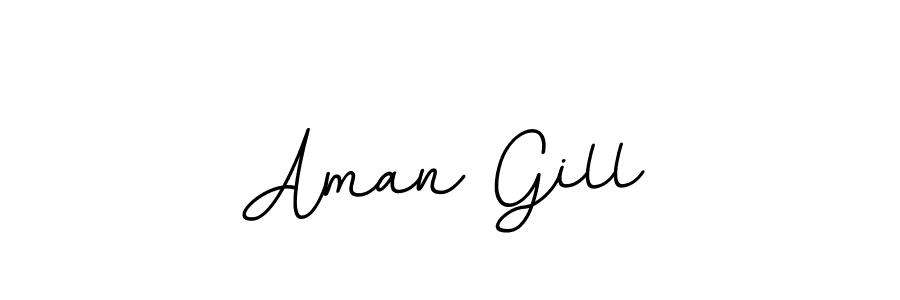 if you are searching for the best signature style for your name Aman Gill. so please give up your signature search. here we have designed multiple signature styles  using BallpointsItalic-DORy9. Aman Gill signature style 11 images and pictures png