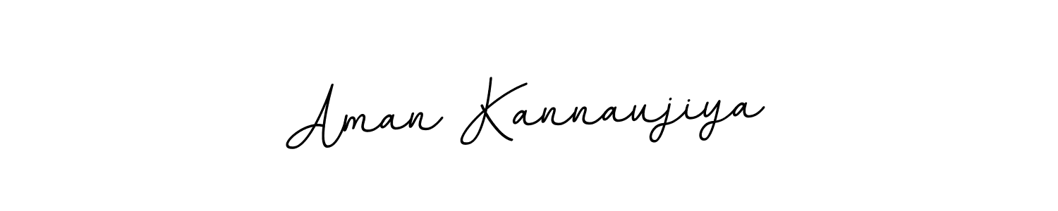 Make a beautiful signature design for name Aman Kannaujiya. With this signature (BallpointsItalic-DORy9) style, you can create a handwritten signature for free. Aman Kannaujiya signature style 11 images and pictures png