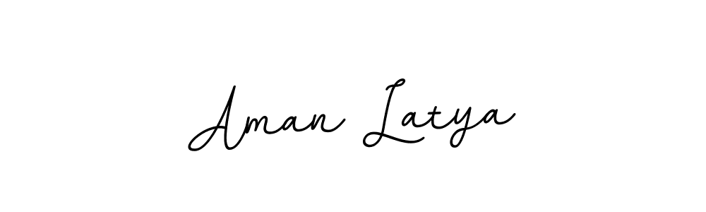 Create a beautiful signature design for name Aman Latya. With this signature (BallpointsItalic-DORy9) fonts, you can make a handwritten signature for free. Aman Latya signature style 11 images and pictures png