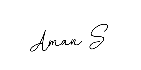 Create a beautiful signature design for name Aman S. With this signature (BallpointsItalic-DORy9) fonts, you can make a handwritten signature for free. Aman S signature style 11 images and pictures png