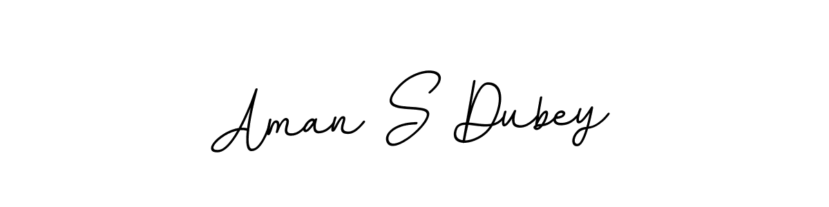 Design your own signature with our free online signature maker. With this signature software, you can create a handwritten (BallpointsItalic-DORy9) signature for name Aman S Dubey. Aman S Dubey signature style 11 images and pictures png