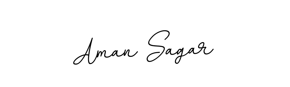 Design your own signature with our free online signature maker. With this signature software, you can create a handwritten (BallpointsItalic-DORy9) signature for name Aman Sagar. Aman Sagar signature style 11 images and pictures png