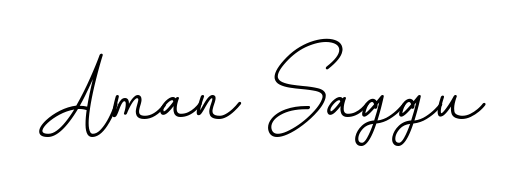 Give your name Aman Saggu an exquisite flair with the BallpointsItalic-DORy9 script font. Ideal for contracts, resumes, and formal letterheads. Aman Saggu signature style 11 images and pictures png