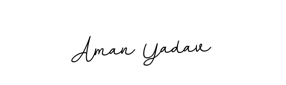 Design your own signature with our free online signature maker. With this signature software, you can create a handwritten (BallpointsItalic-DORy9) signature for name Aman Yadav. Aman Yadav signature style 11 images and pictures png