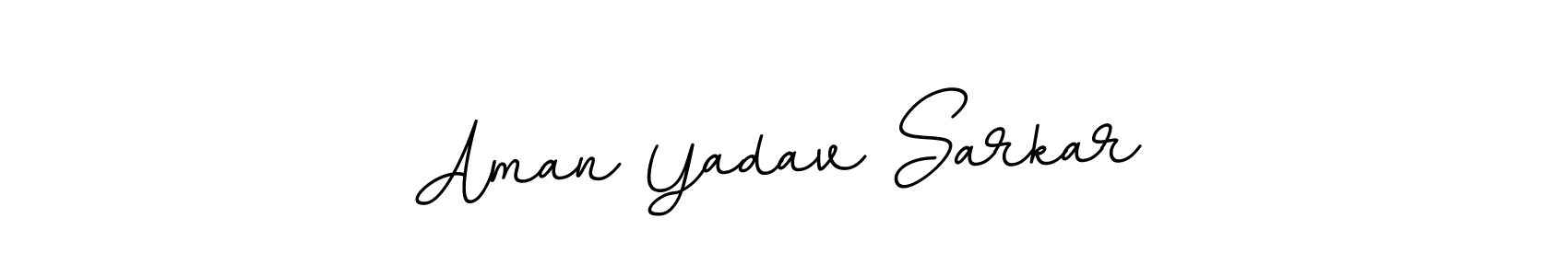 Design your own signature with our free online signature maker. With this signature software, you can create a handwritten (BallpointsItalic-DORy9) signature for name Aman Yadav Sarkar. Aman Yadav Sarkar signature style 11 images and pictures png