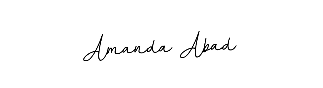 Use a signature maker to create a handwritten signature online. With this signature software, you can design (BallpointsItalic-DORy9) your own signature for name Amanda Abad. Amanda Abad signature style 11 images and pictures png