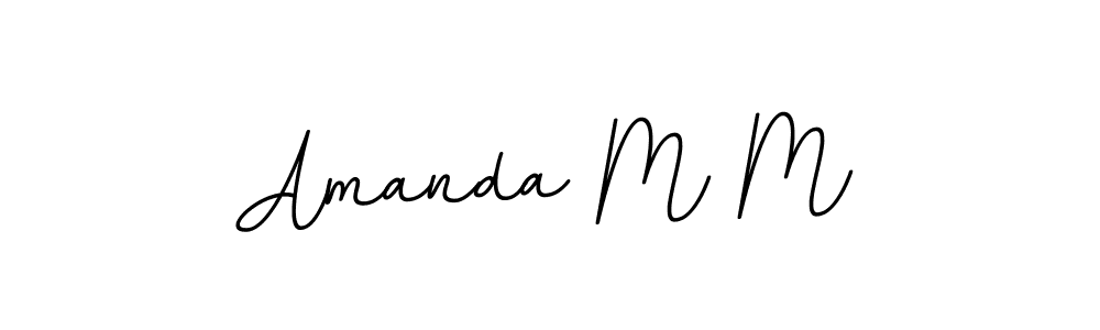 Also we have Amanda M M name is the best signature style. Create professional handwritten signature collection using BallpointsItalic-DORy9 autograph style. Amanda M M signature style 11 images and pictures png